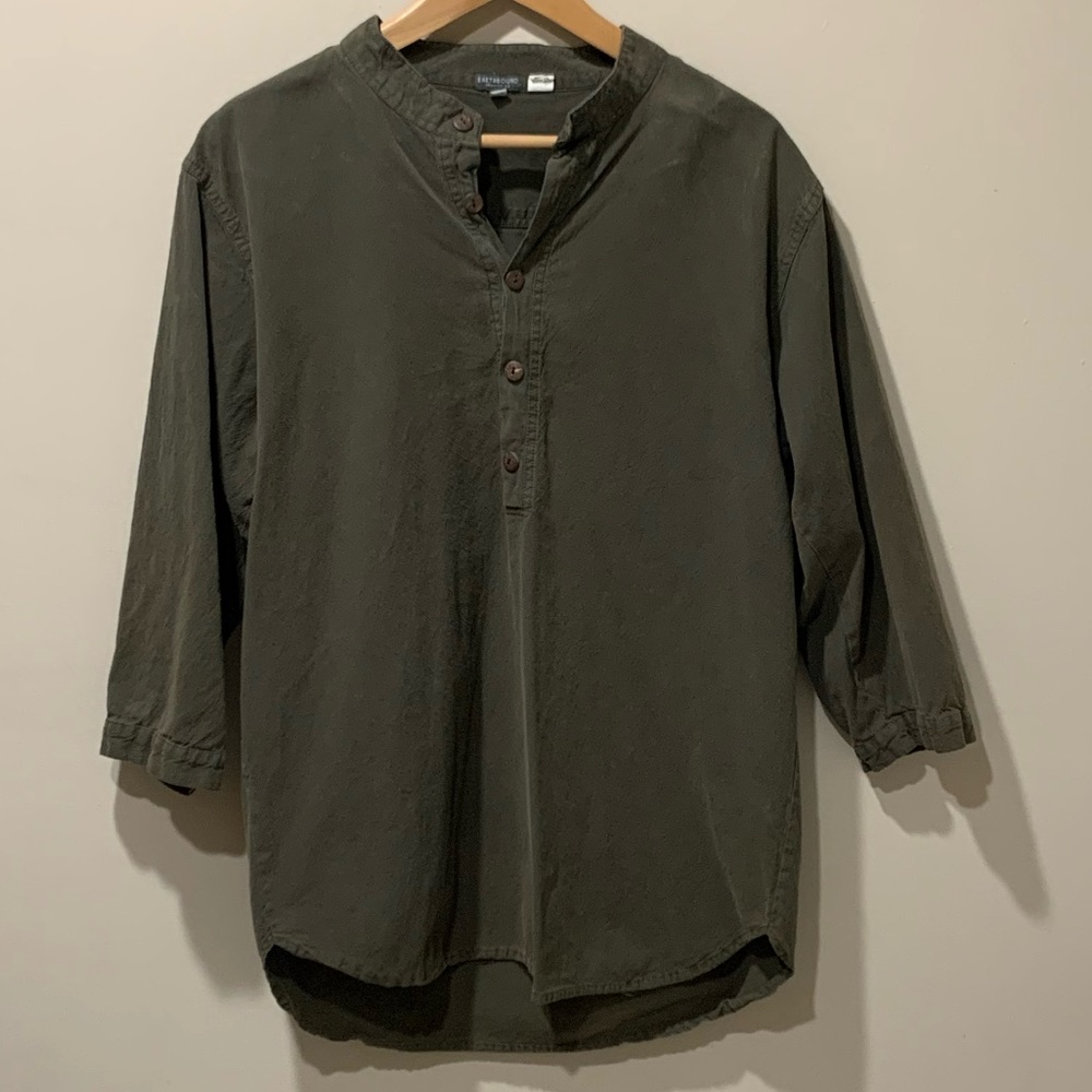 Earthbound Collarless 3/4 Shirt